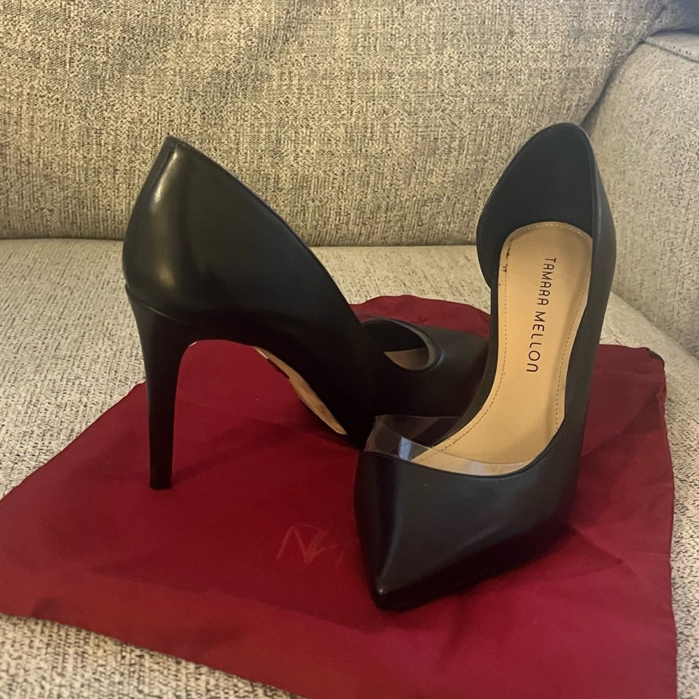 Tamara Mellon Classic Black Stiletto Heels